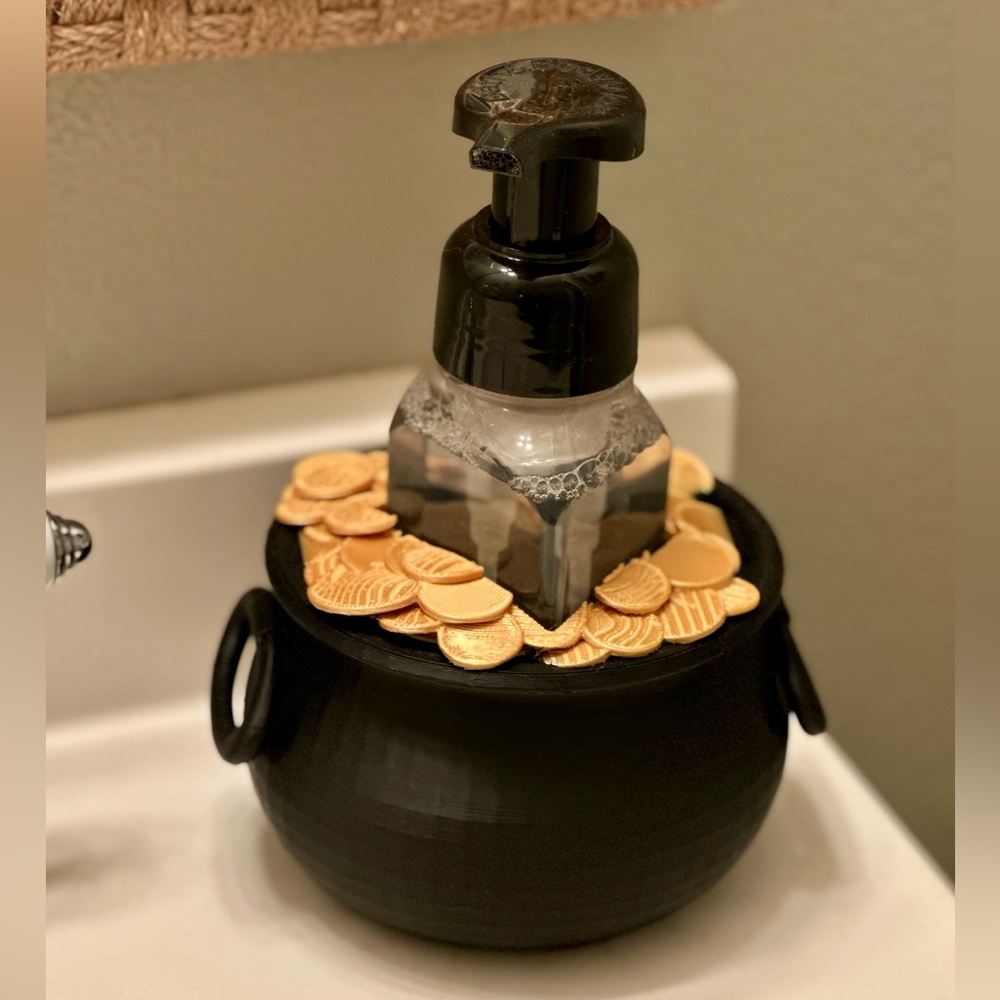 Saint Patrick's Day Pot of Gold Soap Holder for Bath & Body Works Bottles